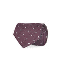 Italian Silk Tie Jacquard Geometric Print