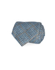 Italian Cotton Silk Tie Blues-y Digital Print Silk