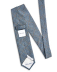 Italian Cotton Silk Tie Blues-y Digital Print Silk