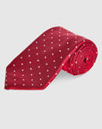 ABELARD SILK TIE - RED