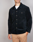 STRETCH VELVET OVERSHIRT