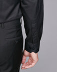 BLACK/BLUE TWILL CLASSIC FIT SHIRT