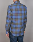 SARDINIA PEACHED CHECK SLIM FIT SHIRT