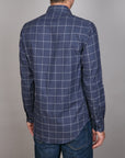 HIGHLAND PEACHED CHECK SLIM FIT SHIRT