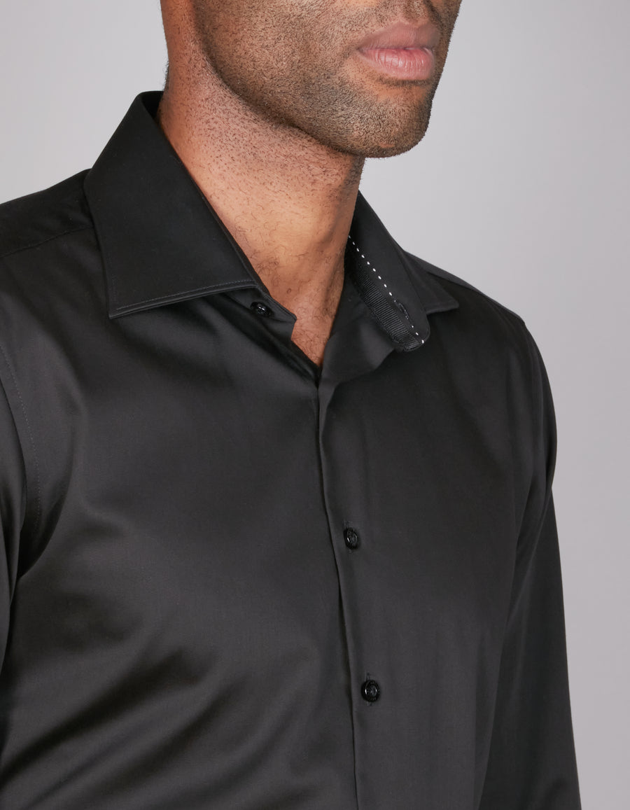 Cocktail Stretch Sateen Athletic Fit Shirt