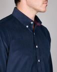 FINE STRETCH BABY CORD SLIM FIT SHIRT