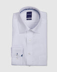 D'AMPREZZO HERRINGBONE CLASSIC FIT SHIRT