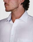 D'AMPREZZO HERRINGBONE CLASSIC FIT SHIRT