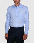 SPOT PRINT HERRINGBONE CLASSIC FIT SHIRT