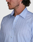 SPECKLED DIGITAL PRINT SLIM FIT SHIRT