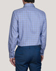 ANCONA OMBRE CHECK SLIM FIT SHIRT