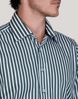 VARESE SATIN STRIPE SLIM FIT SHIRT