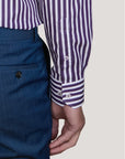 VARESE SATIN STRIPE SLIM FIT SHIRT