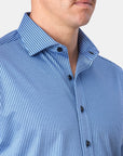 SASSUOLA JAQUARD STRIPE KNIT SLIM FIT SHIRT