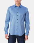 SASSUOLA JAQUARD STRIPE KNIT SLIM FIT SHIRT