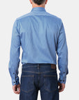 SASSUOLA JAQUARD STRIPE KNIT SLIM FIT SHIRT