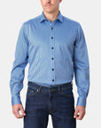 SASSUOLA JAQUARD STRIPE KNIT SLIM FIT SHIRT
