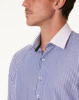 LONDRES STRIPE FRENCH CUFF SLIM FIT SHIRT
