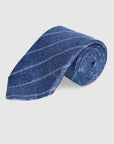 ABELARD SILK TIE - INDIGO