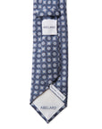 Italian Silk Tie Squares Medallion Print