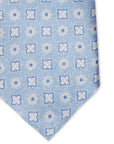 Italian Silk Tie Squares Medallion Print