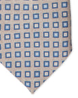 Italian Silk Tie Earth-Hues Print