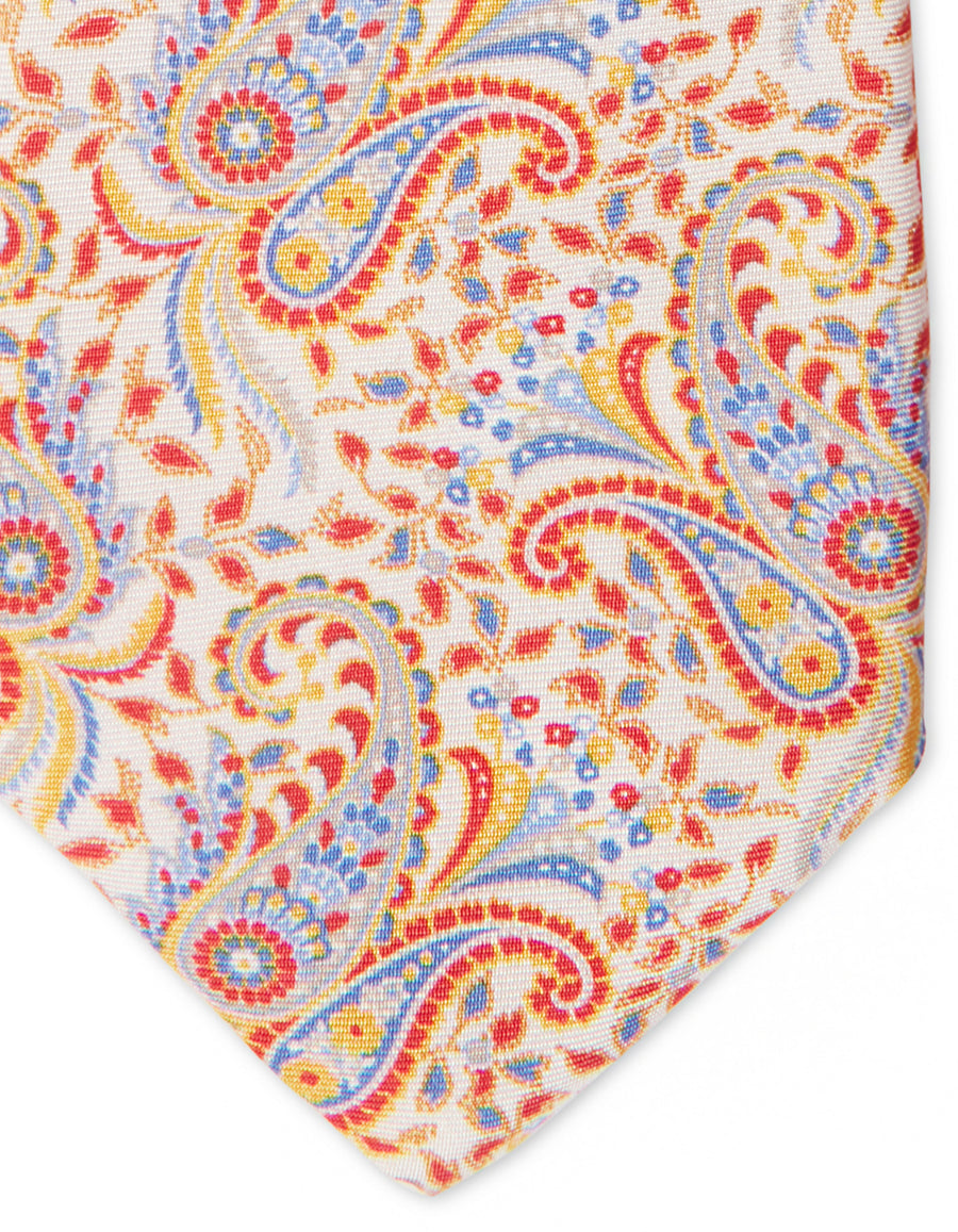Srinagar Paisley Print Silk Tie