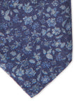 Italian Cotton Silk Tie Dell'acqua Print