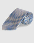 ABELARD ITALIAN SILK TIE - SILVER