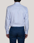 PIEVO MELANGE STRIPE SHIRT SLIM FIT