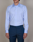 BAMBOO-TENCEL HERRINGBONE SHIRT SLIM FIT
