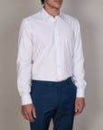 BAMBOO-TENCEL HERRINGBONE SHIRT SLIM FIT