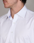 BAMBOO-TENCEL HERRINGBONE SHIRT SLIM FIT