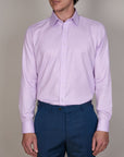BAMBOO-TENCEL MICRO CHECK SHIRT SLIM FIT