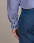 GROSETTO TWILL STRIPE SHIRT SLIM FIT
