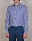 GROSETTO TWILL STRIPE SHIRT SLIM FIT