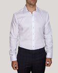 PERUGIA 2 PLY TWILL SHIRT ATHLETIC FIT
