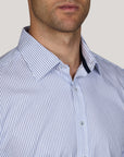 PESARO SUPER-FINE STRIPE SHIRT ATHLETIC FIT