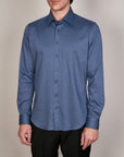 ORTEBELLO JACQUARD KNIT SLIM SHIRT