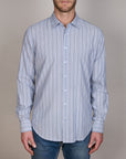 MASSA TENCEL STRIPE STRIPE SLIM FIT