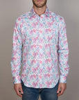 WATERCOLOUR PRINT SHIRT SLIM FIT