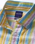 SAN MICHAELE LINEN STRIPE CLASSIC FIT SHIRT