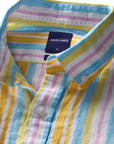SAN MICHAELE LINEN STRIPE SLIM FIT SHIRT