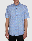 PALERMO POPLIN PRINT SLIM FIT SHIRT