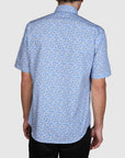 PALERMO POPLIN PRINT SLIM FIT SHIRT