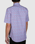 PALERMO POPLIN PRINT SLIM FIT SHIRT