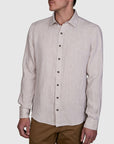 PIATTO PURE LINEN SLIM FIT SHIRT