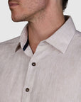 PIATTO PURE LINEN SLIM FIT SHIRT