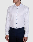 TRIFOLATI 2 PLY TWILL SLIM FIT SHIRT