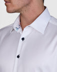 TRIFOLATI 2 PLY TWILL SLIM FIT SHIRT